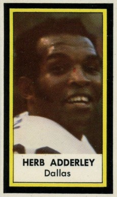 1971 Dell Herb Adderley #2 Football Card