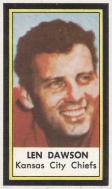 1971 Dell Len Dawson #13 Football Card
