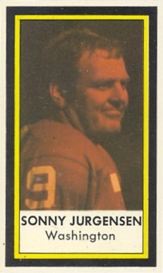 1971 Dell Sonny Jurgensen #25 Football Card