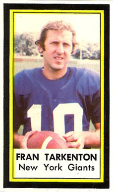 1971 Dell Fran Tarkenton #44 Football Card