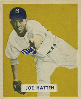 1949 Bowman Joe Hatten #116 Baseball Card