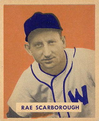 1949 Bowman Ray Scarborough #140 Baseball Card