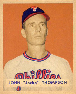 1949 Bowman Jocko Thompson #161 Baseball Card