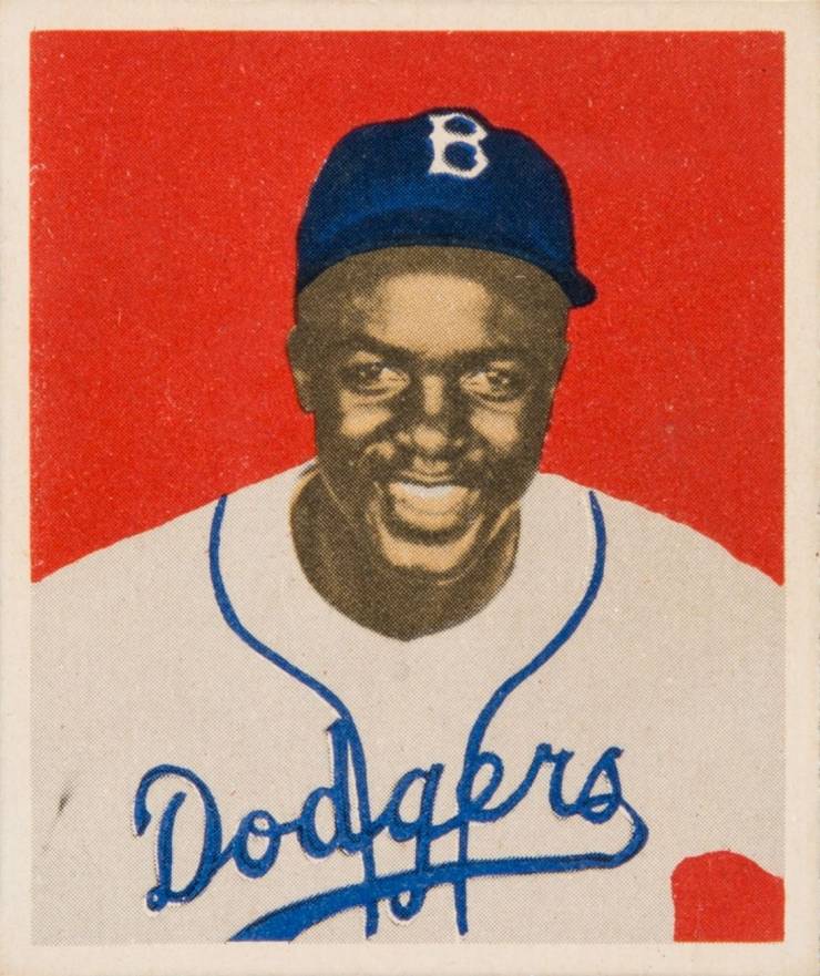 1949 Bowman Jackie Robinson #50 Baseball Card