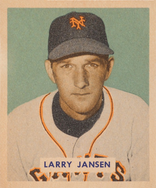 1949 Bowman Larry Jansen #202 Baseball Card