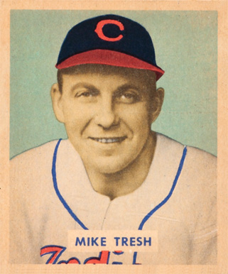 1949 Bowman Mike Tresh #166 Baseball Card