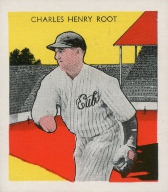 1933 Tattoo Orbit Charles Henry Root # Baseball Card