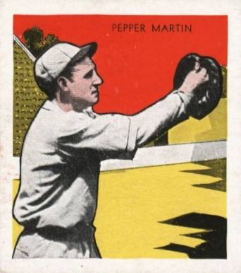 1933 Tattoo Orbit Pepper Martin # Baseball Card
