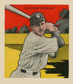 1933 Tattoo Orbit William Herman #33 Baseball Card