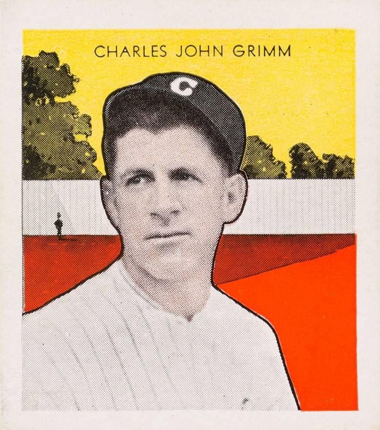 1933 Tattoo Orbit Charles John Grimm # Baseball Card
