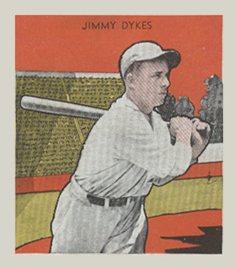 1933 Tattoo Orbit Jimmy Dykes # Baseball Card