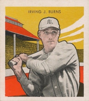1933 Tattoo Orbit Irving J. Burns # Baseball Card