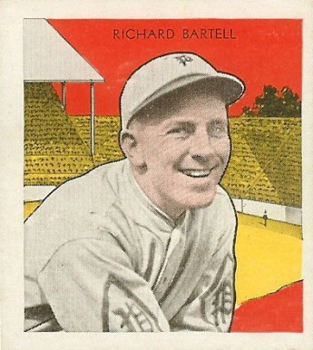 1933 Tattoo Orbit Richard Bartell # Baseball Card