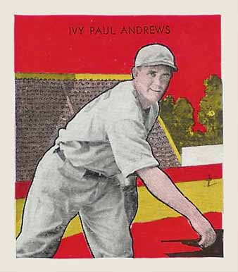 1933 Tattoo Orbit Ivy Paul Andrews # Baseball Card