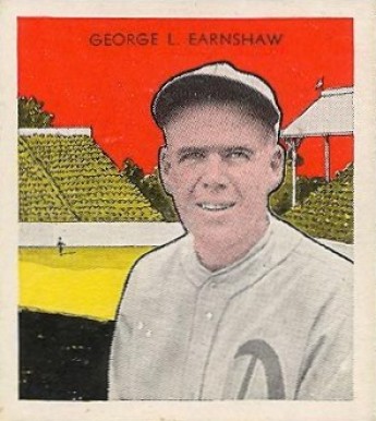 1933 Tattoo Orbit George L. Earnshaw # Baseball Card