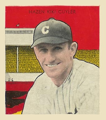 1933 Tattoo Orbit Hazen Kiki Cuyler # Baseball Card