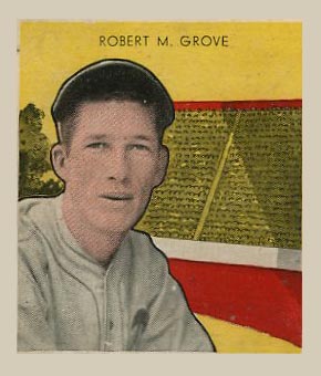 1933 Tattoo Orbit Robert M. Grove # Baseball Card