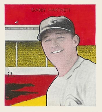 1933 Tattoo Orbit Gabby Hartnett # Baseball Card