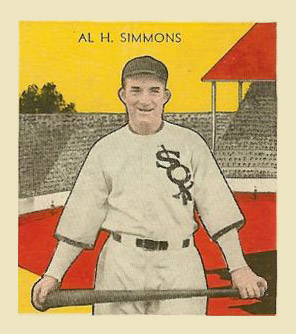 1933 Tattoo Orbit Al H. Simmons # Baseball Card