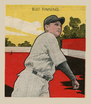 1933 Tattoo Orbit Bud Tinning # Baseball Card