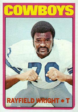 1972 Topps Rayfield Wright #316 Football Card