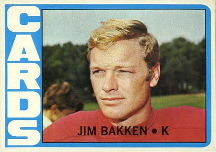 1972 Topps Jim Bakken #298 Football Card