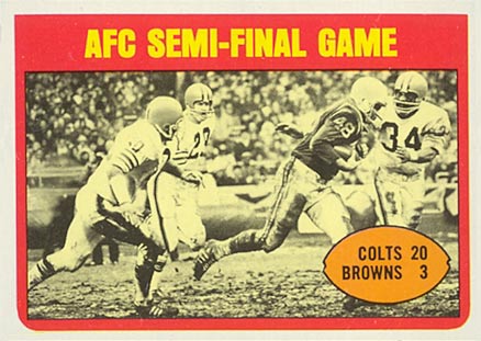 1972 Topps AFC Semi-final #135 Football Card
