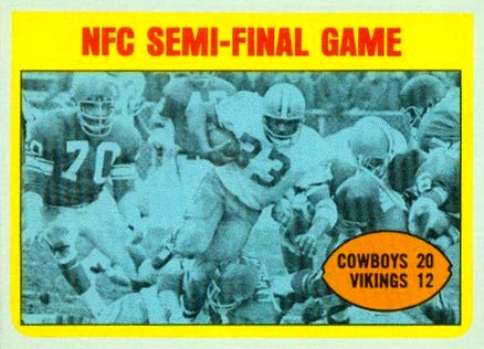 1972 Topps NFC Semi-final #134 Football Card