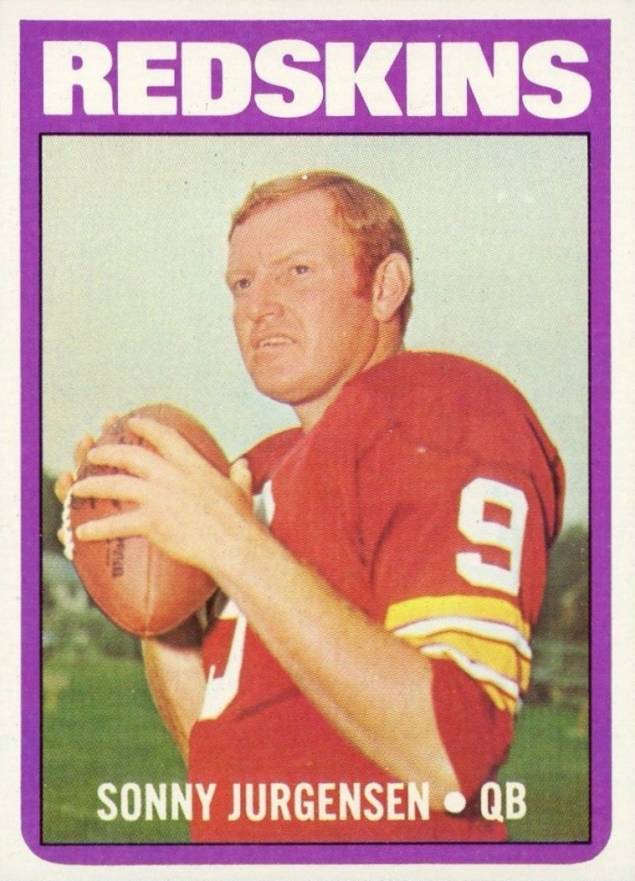 1972 Topps Sonny Jurgensen #195 Football Card