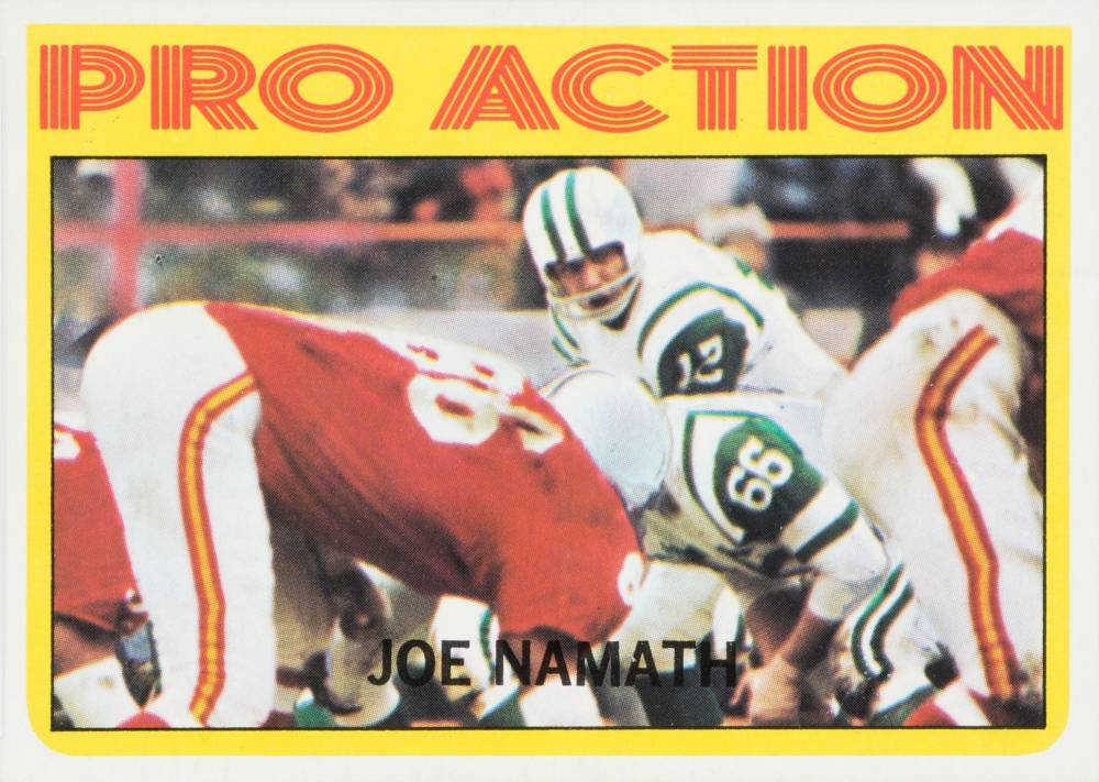 1972 Topps Joe Namath #343 Football Card