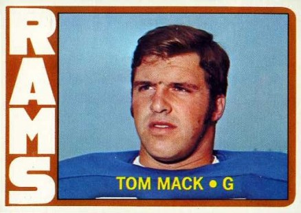1972 Topps Tom Mack #337 Football Card