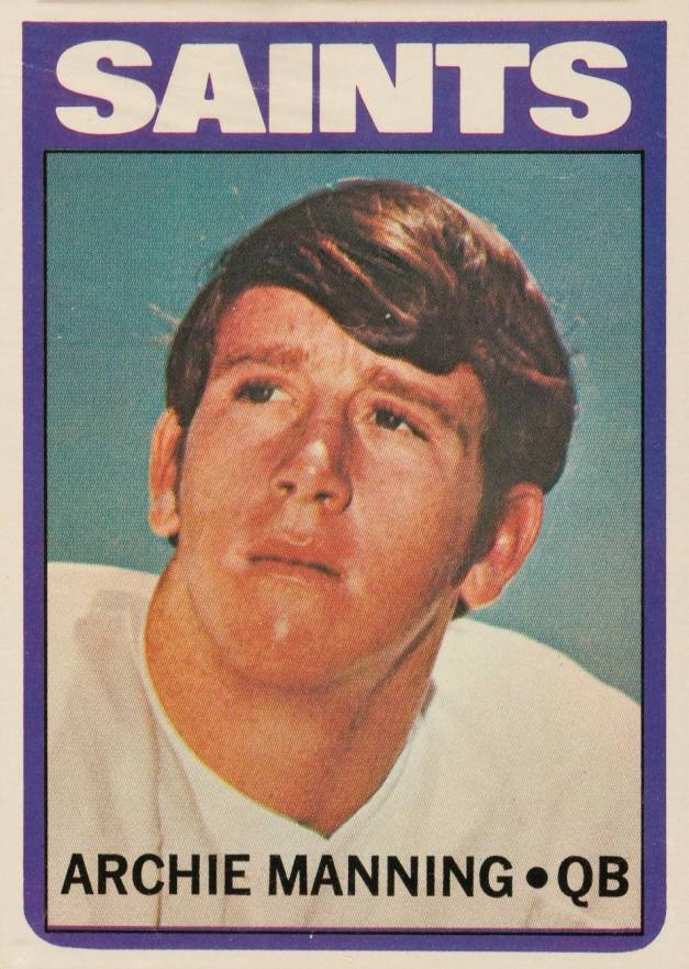 1972 Topps Archie Manning #55 Football Card