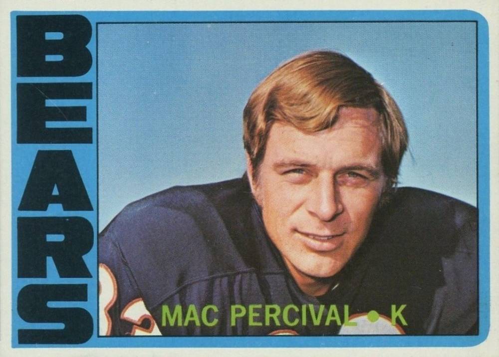 1972 Topps Mac Percival #41 Football Card