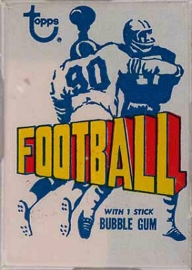 1972 Topps Wax Pack #WP Football Card