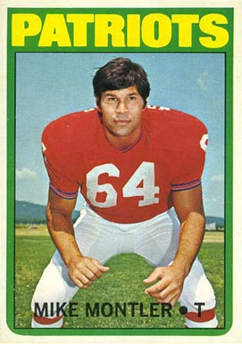 1972 Topps Mike Montler #324 Football Card