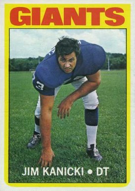 1972 Topps Jim Kanicki #305 Football Card