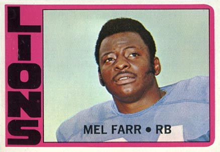 1972 Topps Mel Farr #288 Football Card