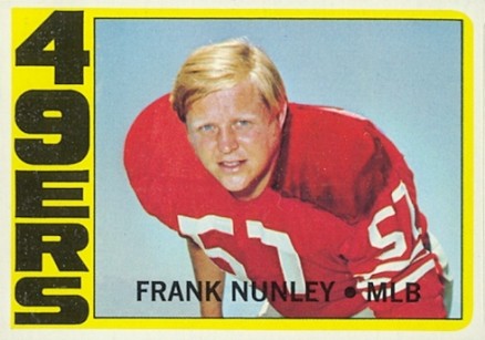 1972 Topps Frank Nunley #249 Football Card
