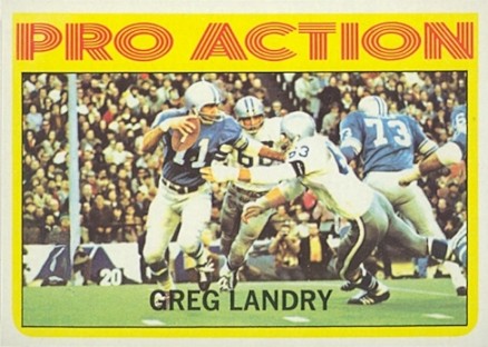 1972 Topps Greg Landry #261 Football Card
