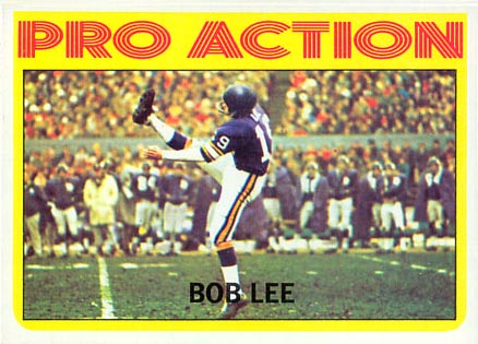1972 Topps Bob Lee #258 Football Card