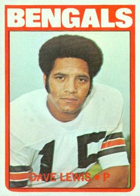 1972 Topps Dave Lewis #237 Football Card