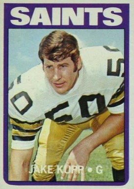 1972 Topps Jake Kupp #164 Football Card