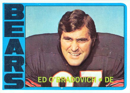 1972 Topps Ed O'Bradovich #197 Football Card