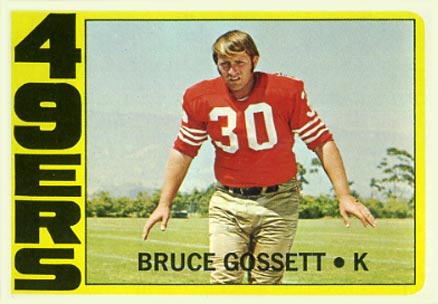 1972 Topps Bruce Gossett #189 Football Card