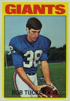 1972 Topps Bob Tucker #185 Football Card