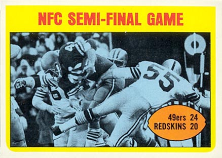 1972 Topps NFC Semi-final #136 Football Card