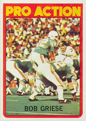 1972 Topps Bob Griese #132 Football Card