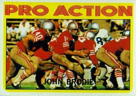 1972 Topps John Brodie #124 Football Card