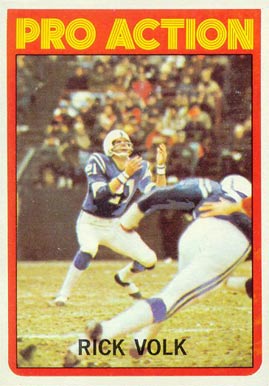 1972 Topps Rick Volk #125 Football Card