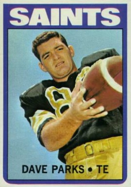 1972 Topps Dave Parks #14 Football Card